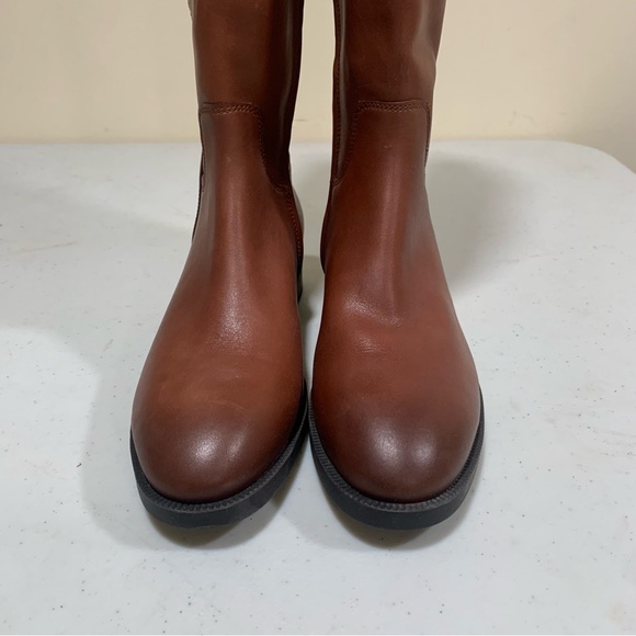 NWOB Vionic Phillipa Women High Shaft Boot 6.5 brown leather ridding boots 2207 - Picture 4 of 13